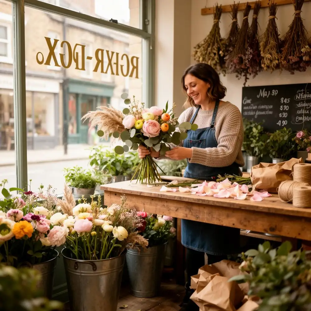 UK florist running her own small business with the help of navigate business mentoring